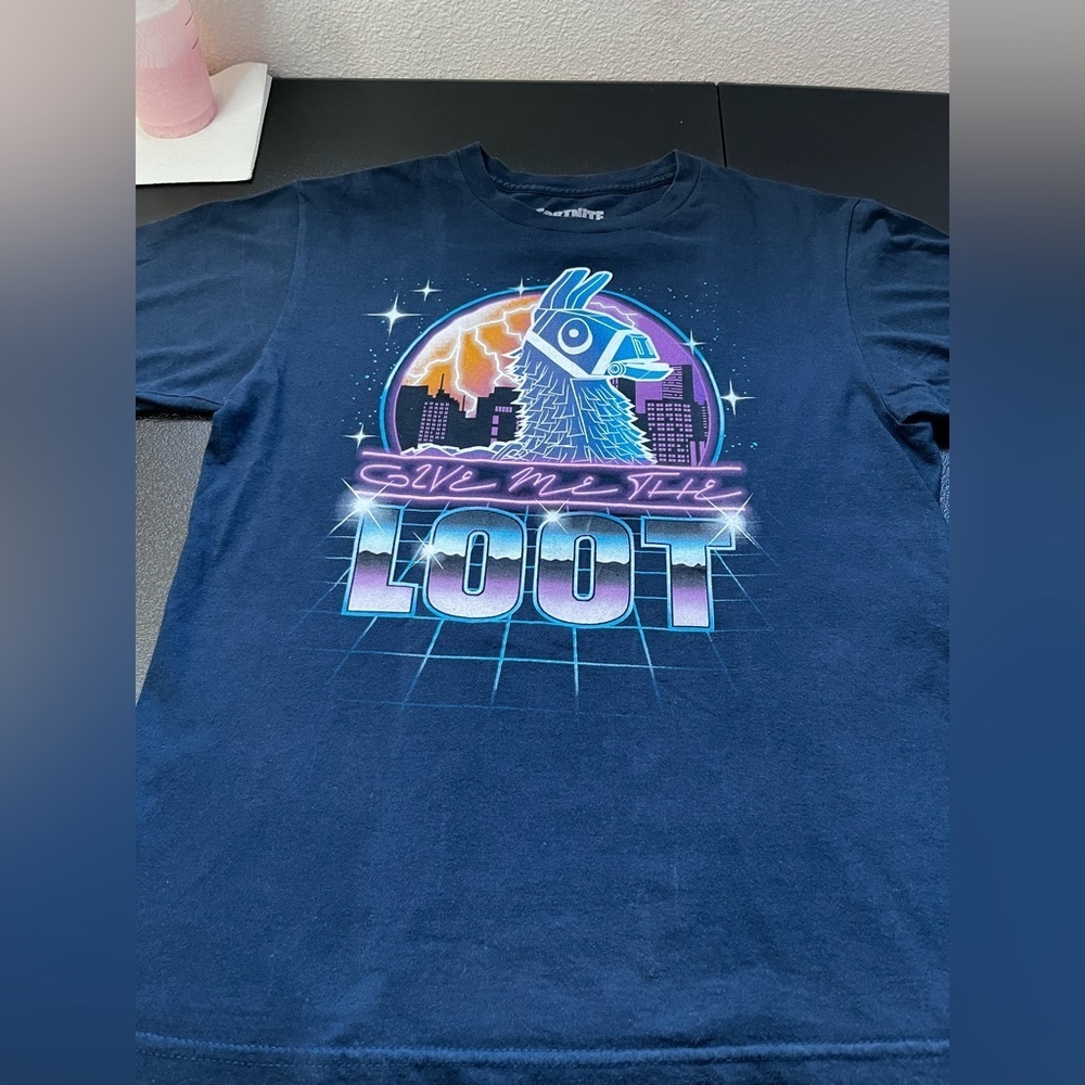 JUNIORS Fortnite t shirt - gamer, gaming, llama, piñata, loot